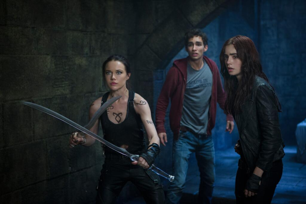 Jemima West, Robert Sheehan and Lily Collins