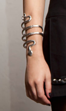 Replica snake bracelet inspired by Isabelle's in 'The Mortal Instruments: City of Bones.'