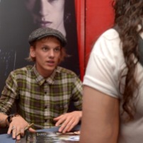Jamie Campbell Bower Attends 'City of Bones' Fan Event in Barcelona