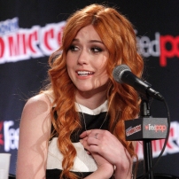 SHADOWHUNTERS - The cast and creators of ABC Family's "Shadowhunters" appear at New York Comic-Con on October 10, 2015 to discuss the new series. "Shadowhunters" premieres Tuesday, Jan. 12 at 9 p.m. ET on ABC Family. (ABC Family/Lou Rocco) KATHERINE MCNAMARA