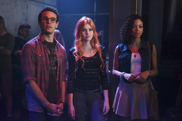 SHADOWHUNTERS - “The Mortal Cup” - One young woman realizes how dark the city can really be when she learns the truth about her past in the series premiere of "Shadowhunters" on Tuesday, January 12th at 9:00 - 10:00 PM ET/PT. ABC Family is becoming Freeform in January 2016. Based on the bestselling young adult fantasy book series The Mortal Instruments by Cassandra Clare, "Shadowhunters" follows Clary Fray, who finds out on her birthday that she is not who she thinks she is but rather comes from a long line of Shadowhunters - human-angel hybrids who hunt down demons. Now thrown into the world of demon hunting after her mother is kidnapped, Clary must rely on the mysterious Jace and his fellow Shadowhunters Isabelle and Alec to navigate this new dark world. With her best friend Simon in tow, Clary must now live among faeries, warlocks, vampires and werewolves to find answers that could help her find her mother. Nothing is as it seems, including her close family friend Luke who knows more than he is letting on, as well as the enigmatic warlock Magnus Bane who could hold the key to unlocking Clary's past. (ABC Family/John Medland) ALBERTO ROSENDE, KATHERINE MCNAMARA, SHAILENE GARNETT