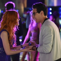 SHADOW HUNTERS - "This World Inverted" - Clary finds herself is a strange reality in “This World Inverted,” an all-new episode of “Shadowhunters,” airing TUESDAY, MARCH 15 (9:00 – 10:00 p.m., EST) on Freeform, the new name for ABC Family. (Freeform/John Medland) KATHERINE MCNAMARA, ALBERTO ROSENDE