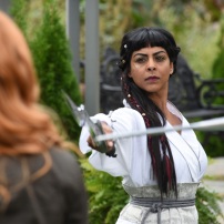 SHADOWHUNTERS - "Iron Sisters" - Clary and Isabelle head to The Citadel looking for answers in “Iron Sisters,” an all new episode of “Shadowhunters,” airing MONDAY, FEBRUARY 6 (8:00 – 9:00 PM EDT) on Freeform. (Freeform/John Medland) FARAH MERANI