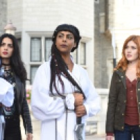 SHADOWHUNTERS - "Iron Sisters" - Clary and Isabelle head to The Citadel looking for answers in “Iron Sisters,” an all new episode of “Shadowhunters,” airing MONDAY, FEBRUARY 6 (8:00 – 9:00 PM EDT) on Freeform. (Freeform/John Medland) EMERAUDE TOUBIA, FARAH MERANI, KATHERINE MCNAMARA